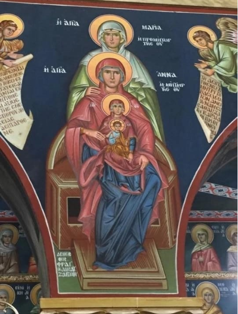 Икона Божией Матери с Мамой и Бабушкой